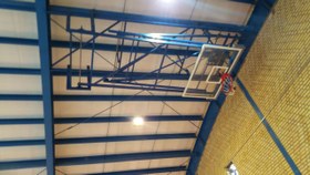 تصویر دستگاه بسکتبال سقفی Roof Mounted Retractable Basketball hoops