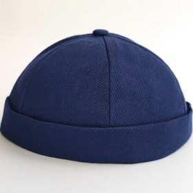 تصویر کلاه لیونی کتان ساده 