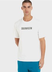 تصویر تی‌شرت یقه گرد لوگو برند Calvin Klein Logo Crew Neck T-Shirt