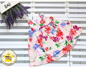 تصویر سارافون گلدار نوزادی برند GAP 314 - سایز ۶ تا ۹ ماه baby floral sarong