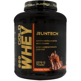 تصویر پودر پروتئین وی گلد 2270 گرم رانتك Runtech Whey Protein Gold Powder