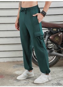 تصویر شلوار مردانه با فیت مستقیم رنگ سبز تیره – شیک و کاربردی برند high star Men’s Straight Fit Dark Green Trousers – Stylish and Practical