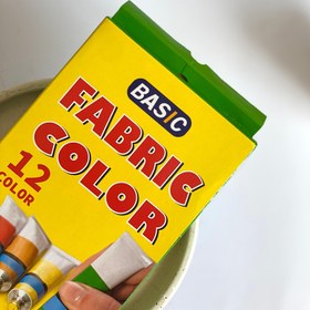 تصویر رنگ پارچه بیسیک 12 رنگ تیوپی 12 میل