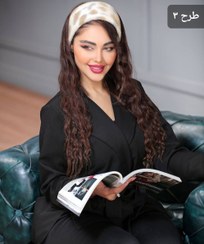 تصویر هدبند خز وارداتی درجه یک بدون پرزدهی پف کم (طرحبندی) کد 2023 - طرح ۳ 