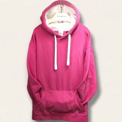 تصویر هودی زنانه کوتون سایز بزرگ رنگ صورتی 