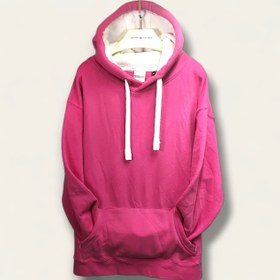 تصویر هودی دورس بیسیک ساده قواره بزرگ زنانه برند کوتون اورجینال وارداتی ترک Cotton basic hoodie original