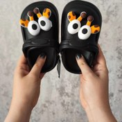 تصویر دمپایی بچگانه مدل نونا سایز ۲۴-۲۵ رنگ مشکی 