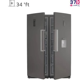 تصویر یخچال و فریزر دیپوینت مدل DEPOINT-D5IU-R+F-S27-SILVER 