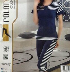 تصویر تیشرت شلوارک زنانه ترک - Polat 3754 ا محصول کشور ترکیه جنس مرغوب محصول کشور ترکیه جنس مرغوب
