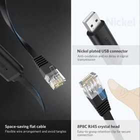 تصویر کابل تبدیل USB به RJ45 یوگرین مدل CM204/50773 UGREEN USB to RJ45 Console Cable CM204