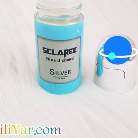 تصویر دئودورانت رولی مردانه Blue D Chanel Silver حجم 60میل اسکلاره Sclaree Blue D Chanel Silver Deodorant Roll On For Men 60ml