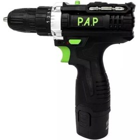 تصویر دریل شارژی 12 ولت 2باطری PAP CD1225 