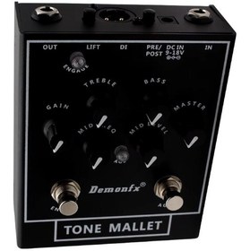 تصویر پری امپ بیس demonfx tone mallet preamp boost Demon FX Tone Mallet Bass PreAmp Boost/OD
