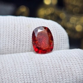 تصویر نگین سنگ طبیعی گارنت معدنی کد 35495 