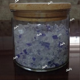 تصویر نمک آبی کریستال گرمسار 100گرم گرانول مناسب نمکساب ( دارای پتاسیم مناسب برای تنظیم فشارخون ) 100 گرمی مخصوص نمکساب 