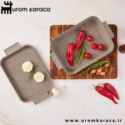 تصویر ماهیتابه چدنی دو طرفه کاراجا Mutfaksever Biogranit 