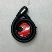 تصویر قفل شلنگی موتور سیکلت TGR ضخیم - آبی 