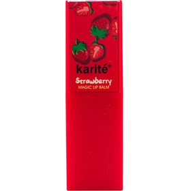 تصویر بالم لب حرارتی مجیک میوه ای ارسال رنگ رندوم کاریته Karite Fruit Magic Lip Balm