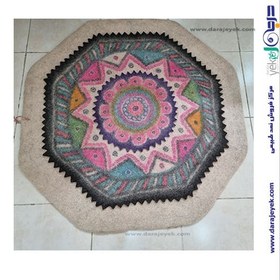 تصویر فرش نمدی سفید 