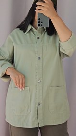 تصویر مانتو کتان کمند 