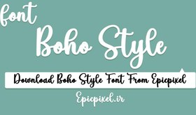 تصویر فونت Boho Style انگلیسی 