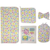 تصویر سرویس حوله نوزادی6 تکه پودایران طرح پنگول 