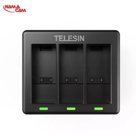 تصویر شارژر باتری 3 کاناله تلسین مخصوص گوپرو 12 و 11 و 9 و 10 - ( G-902 ) TELESIN 3-Channel Battery Charger for GoPro 9 / 10 / 11