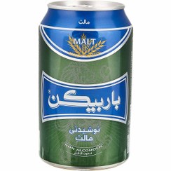 تصویر نوشیدنی مالت ساده قوطی باربیکن 330 میلی لیتر 