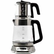 تصویر چای ساز مایر مدل MR6710 با کتری پیرکس ظرفیت ۱ لیتر 