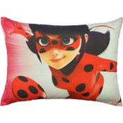 تصویر رو بالشی آدنو مدل دخترکفشدوزکی کد PR05 