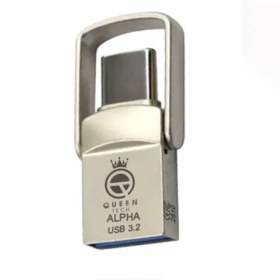 خرید و قیمت فلش مموری کویین تک مدل Alpha USB 3.2 Dual Type-C ظرفیت 32 ...