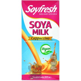 تصویر شیر سویا کاپوچینو ( وگان ) ۱ لیتر سوی فرش – soyfresh 