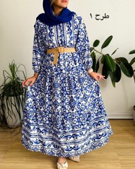 تصویر سرمه کالکشن - پیراهن ماکسی روشا 11 