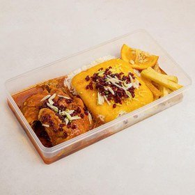 تصویر چلو مرغ ران 