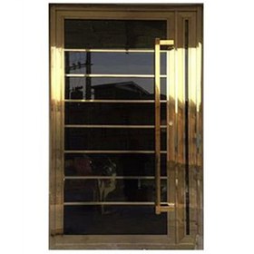 تصویر درب استیل لوکس لابی تک کد 9003 