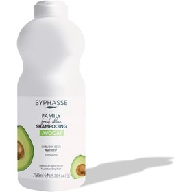 تصویر شامپو خانواده AVOCAT بایفاس مناسب موهای خشک BYPHASSE® Family Fresh Délice Shampoo Dry Hair, 750ml