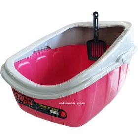 تصویر ظرف خاک لبه دار جورج با بیلچه Jorge Cat Litter Tray with Scope