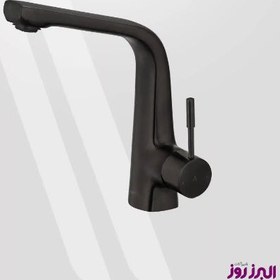 تصویر ست 4تایی شیرآلات البرز روز مدل رومانیا تیتانیوم مات Alborz Rooz