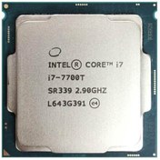 تصویر پردازنده کامپیوتر اینتل Core i7-7700T Kaby Lake استوک Intel Core i7-7700T Kaby Lake Computer Processor Used