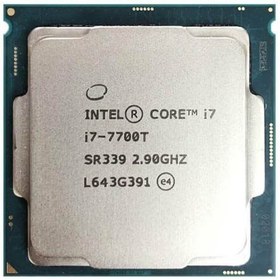 تصویر پردازنده کامپیوتر اینتل Core i7-7700T Kaby Lake استوک Intel Core i7-7700T Kaby Lake Computer Processor Used