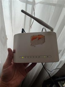 تصویر مودم ADSL2 دی لینک شناسه 2 با اداپتور 