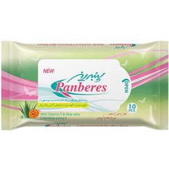 تصویر دستمال مرطوب پاک کننده دست و صورت پنبه ریز panberes hand and face cleaning wet wipe