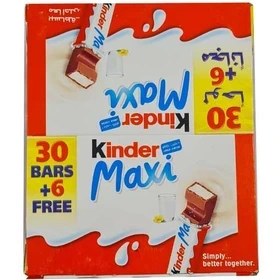 تصویر شکلات کیندر مکسی 21 گرم بسته 36 عددی Kinder Maxi Kinder Maxi