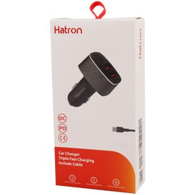 تصویر شارژر فندکی فست شارژ Hatron HCC3210PQ QC3.0 PD 3A 20W Hatron HCC3210PQ QC3.0 PD 3A 20W Car Fast Charger