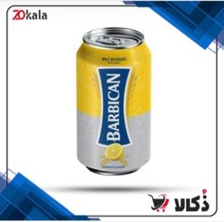 تصویر نوشیدنی قوطی مالت بدون الکل با طعم لیمو باربیکن - وزن 330 میلی لیتر 
