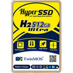 تصویر اس اس دی تویین موس مدل Hyper H2 Ultra ظرفیت 512 گیگابایت twinmos Hyper H2 Ultra 512GB Internal Ssd Drive