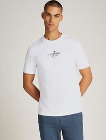 تصویر تی‌شرت گردن گرد با لوگو برند Tommy Hilfiger Logo Crew Neck T-Shirt