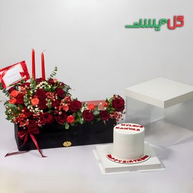 تصویر باکس گل و کیک ثمین 