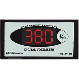 تصویر ولتمتر دیجیتال 48*96 صانت الکترونیک مدل SV-248 Sanet Electronic SV-248 Digital Voltmeter 48*96