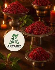 تصویر زرشک پفکی بی دانه ارگانیک خراسان جنوبی تولید 1403 